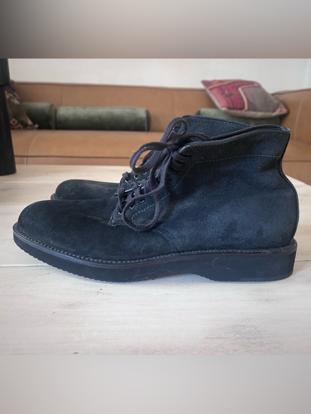 Alden Black Suede Chukka Boots
